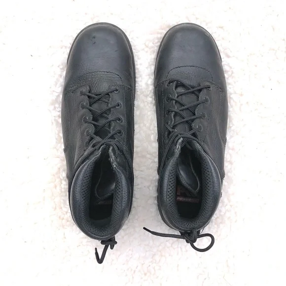 Timberland Pro 277 Black Leather Work Boots Steel Toe Sz 11